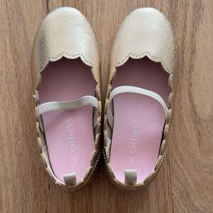 New Carter's Gold Dress Shoes